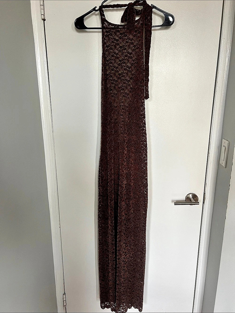 Lioness Lux Lace Maxi Dress Brown